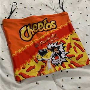 F21 Cheetos Print Tube Top